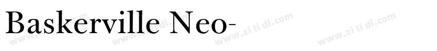 Baskerville Neo字体转换